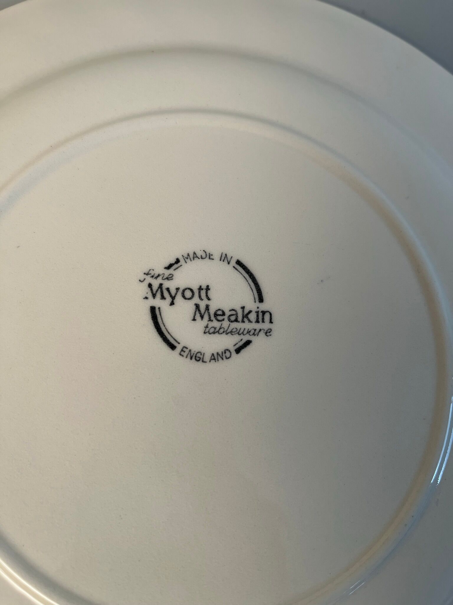 6 flat plates vintage Myott Meakin