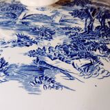 Gien x Wedgwood “Countryside” blue and white tureen – rare model