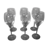 6 champagne flutes Taittinger