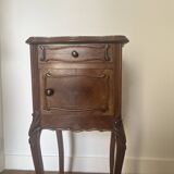 Pink marble bedside table