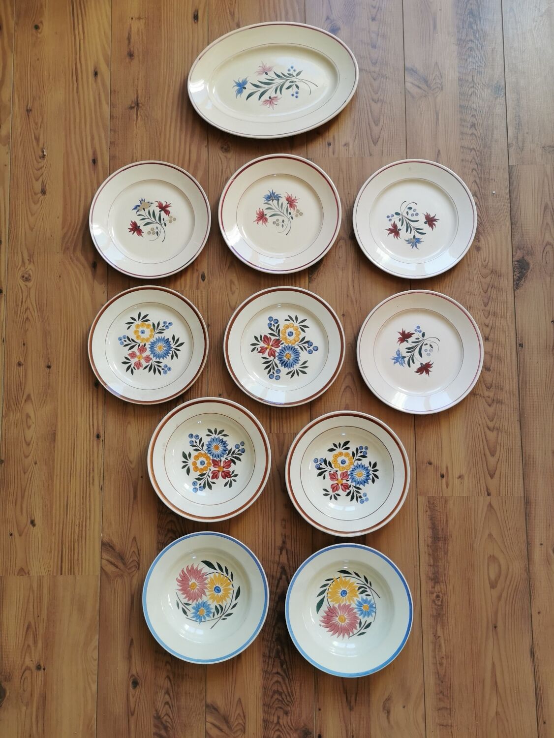 Lot of old plates
