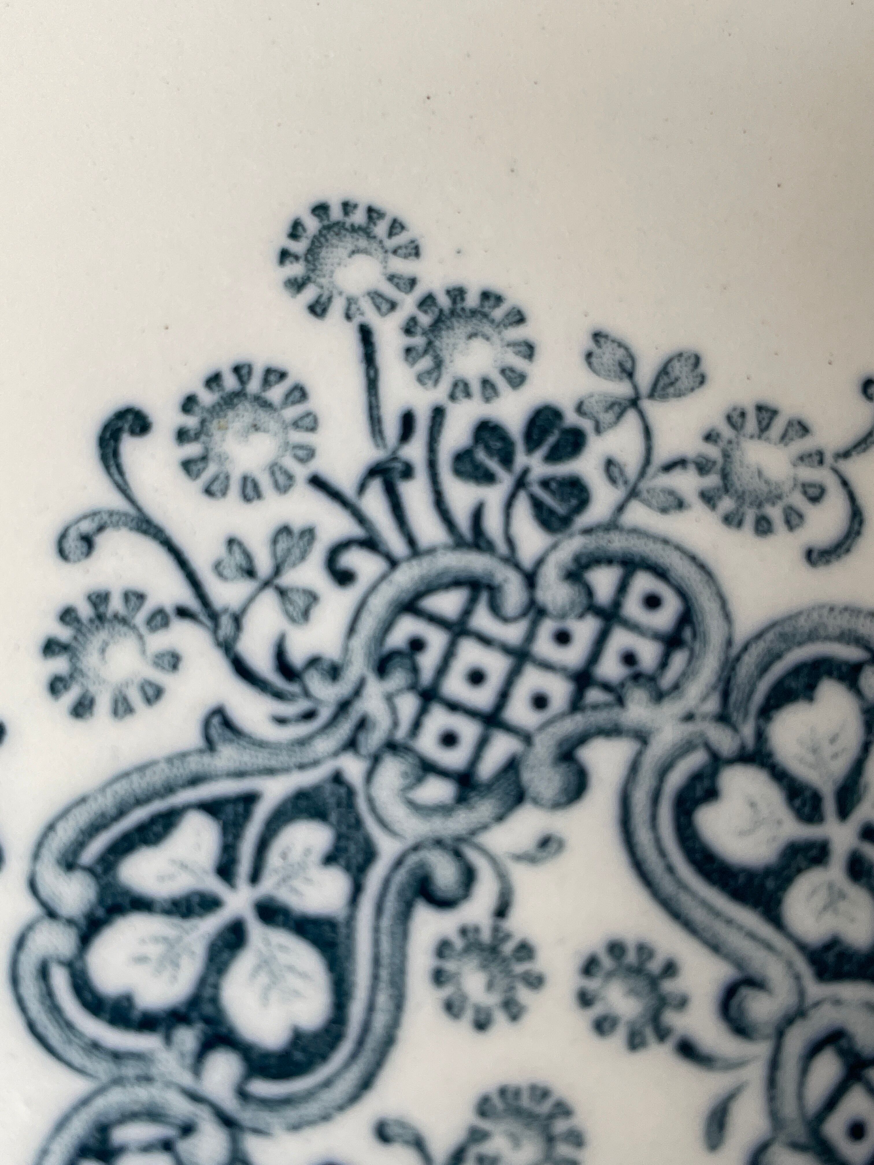 Six old K&G Lunéville hollow plates