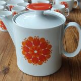 Old Tableware Service Seventies Orange Hans Théo Baumann For Thomas Germany