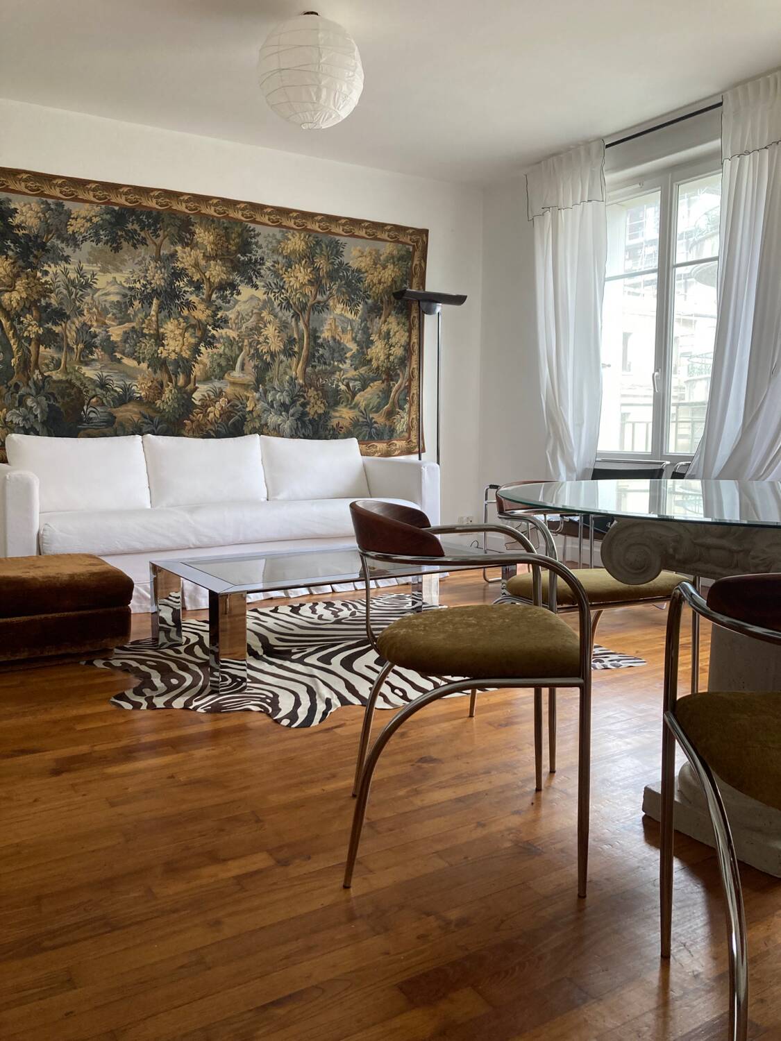 Antique wall tapestry