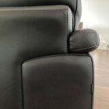 Set 2 Rochebobois sofas "off shore" leather cat 04: 3-4 seats - 2 1/2 seats