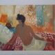 Nancy DELOUIS: Nude from behind, original signed lithograph