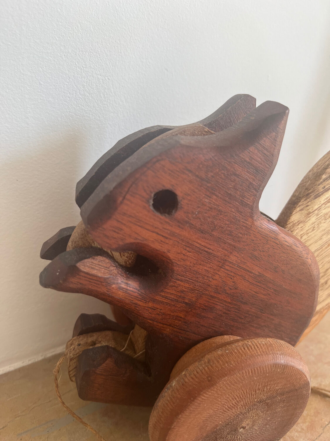 Vintage wooden children's pull toy