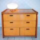 Commode pin massif, brutalisme,1980