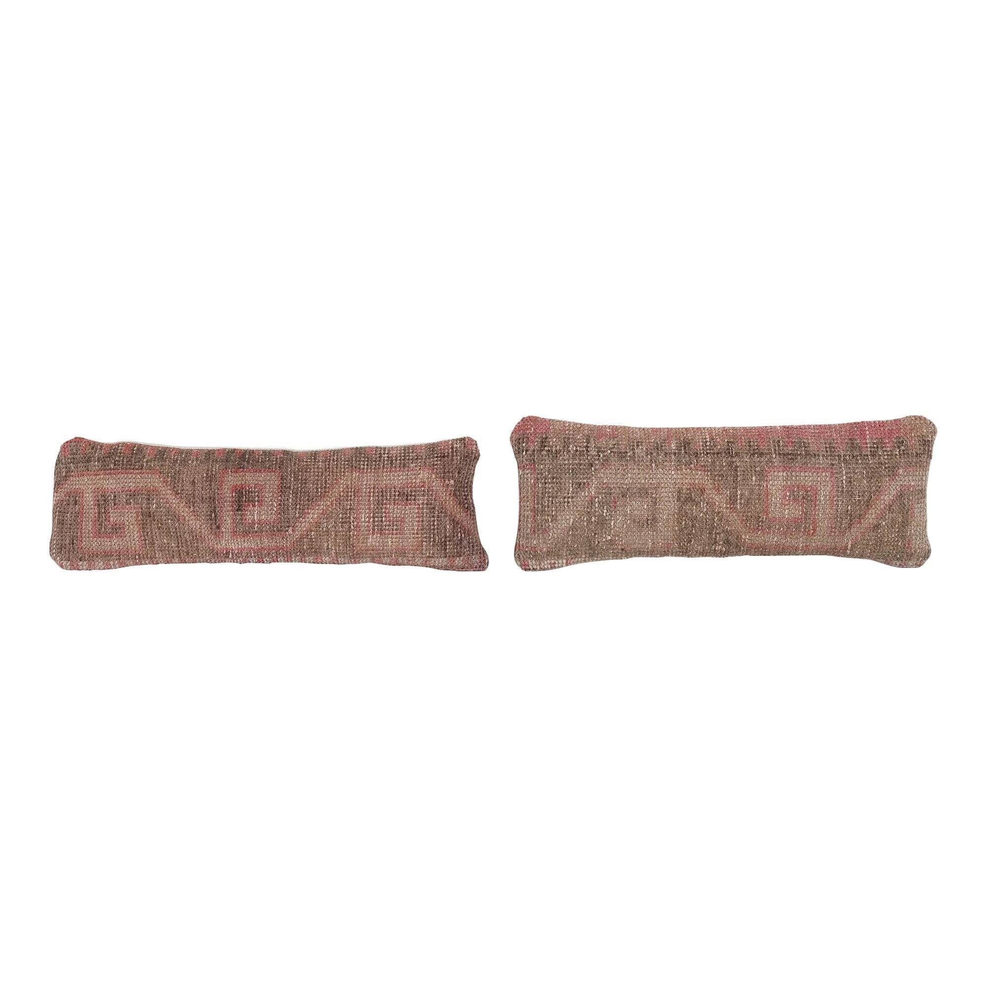 Set of 2 vintage Turkish cushion covers 23x56 cm