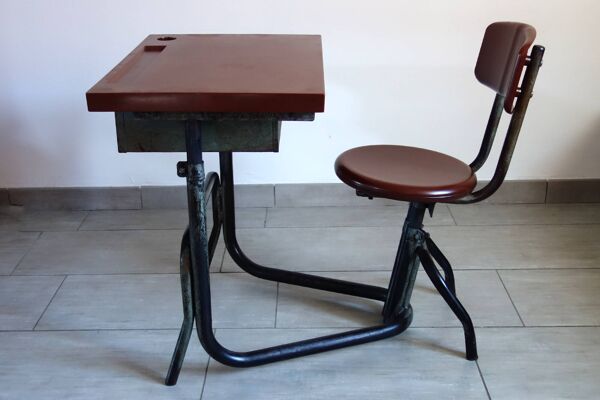 Ancien bureau écolier évolutif années 30