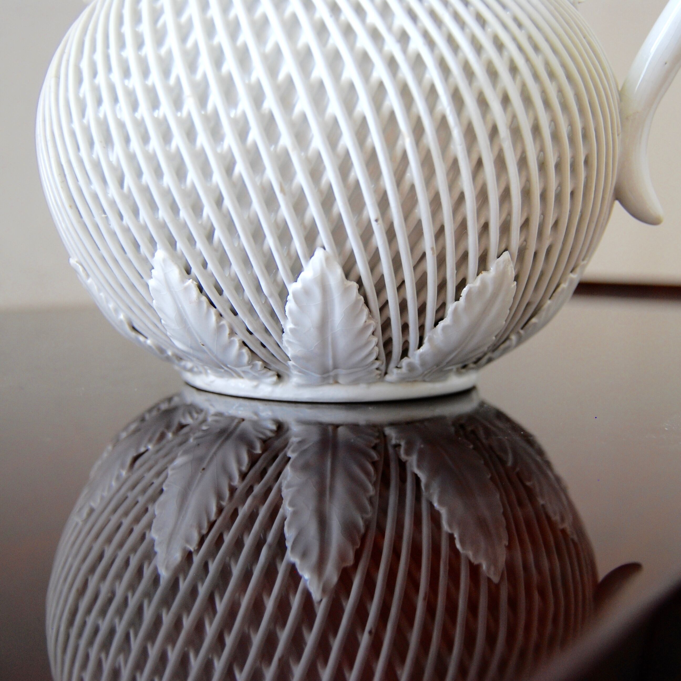White earthenware jug