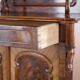 Cabinet – Mahogany – Antique – Carvings – Doors & Shelves – 1880s
