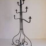Large Wrought Iron Floor Candelabra, 1950s