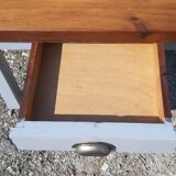 Old grey ceruse coffee table