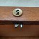 Double frame cabinet with solid oak curtains 50s