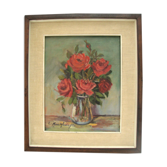 Ancient oil painting on canvas