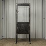 Vintage industrial dentist cabinet - metal glass cabinet