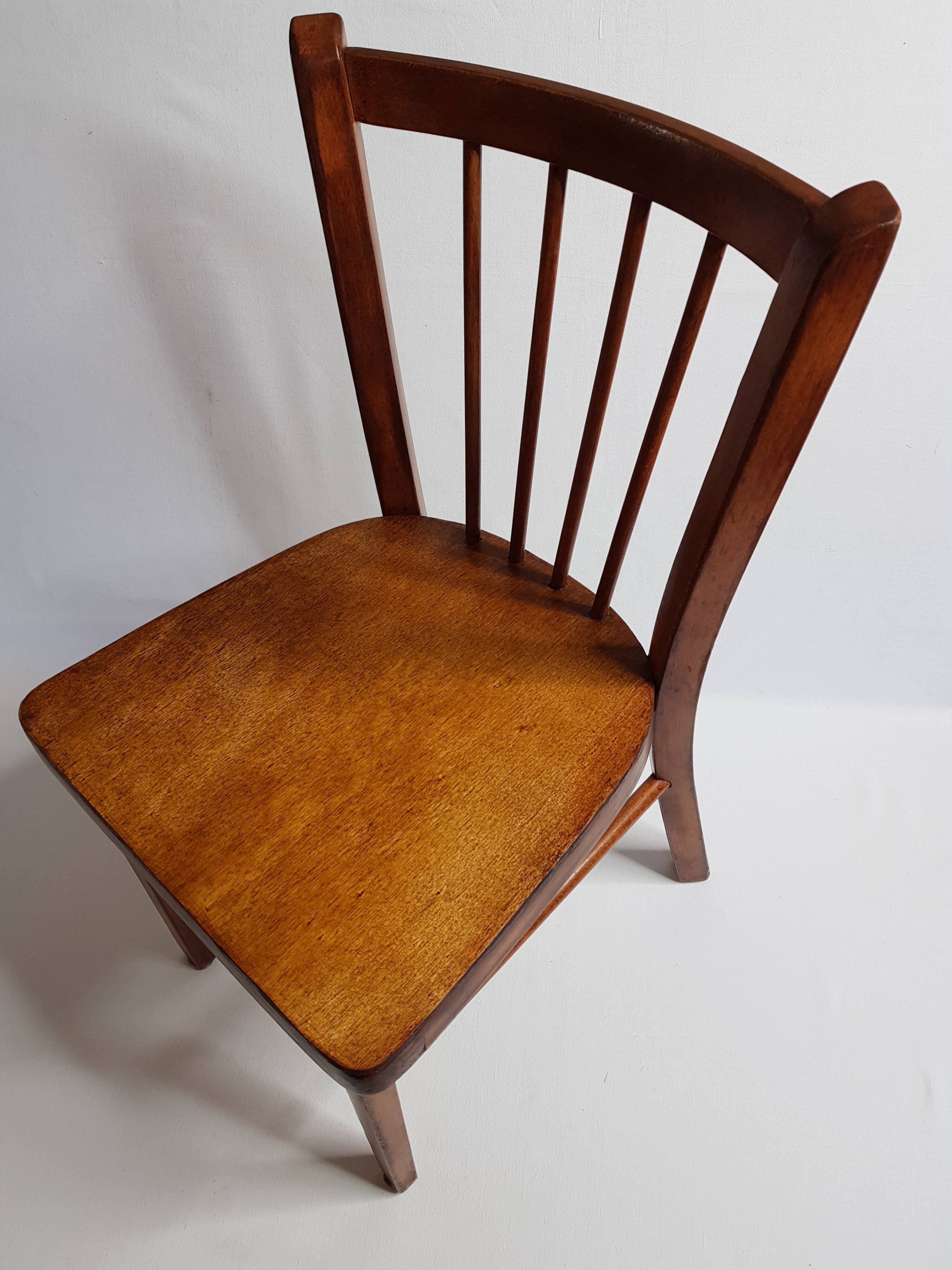 Baumann child chair stamped under seat