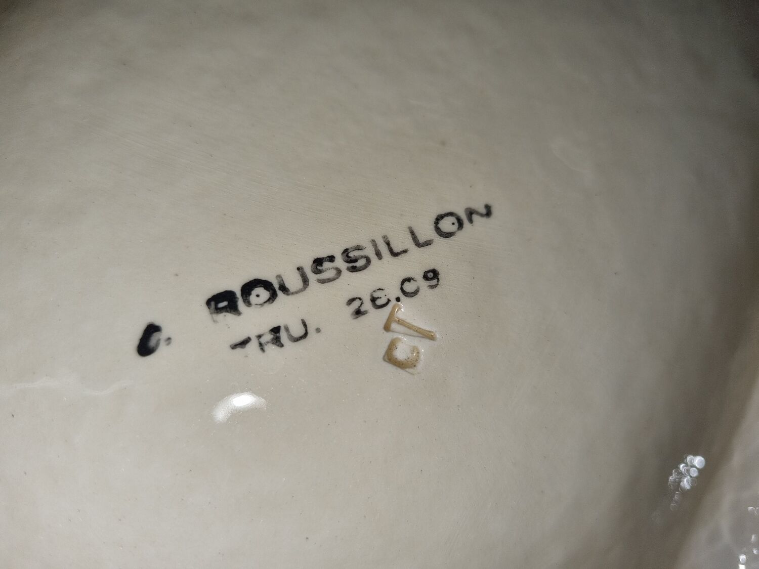 Ashtray La Meuse beer, ceramic from 1970