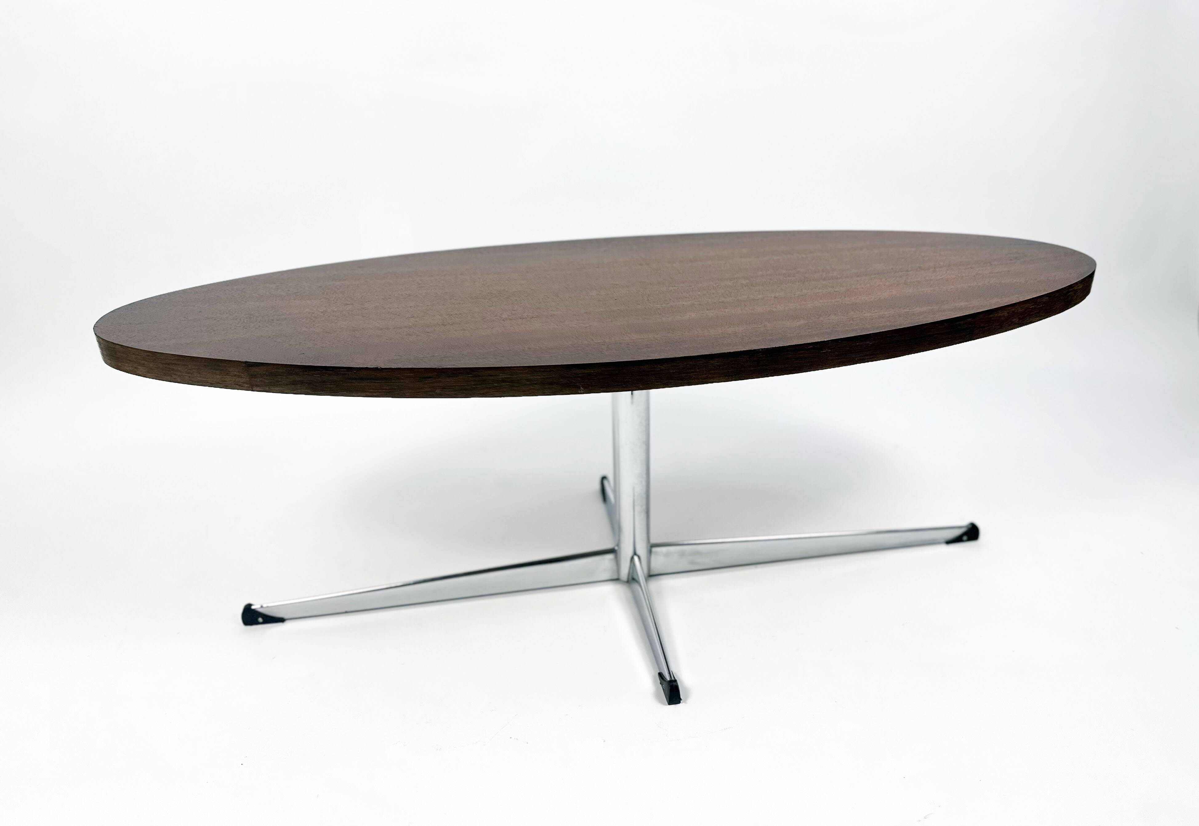 Vintage Mid-century Ellipse Coffee Table