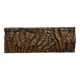 Central Africa 20th century: carved wooden panel in bas-relief of elephants
