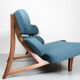 Curved sculptural floating 3-seater sofa dutch design