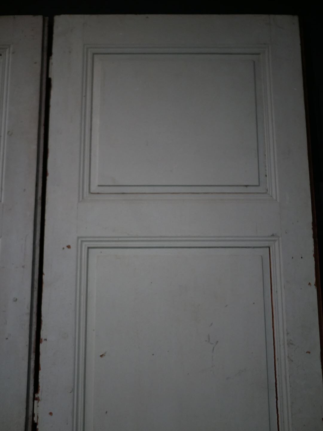 Antique painted wooden doors