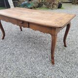 Table de ferme XVIIIème style Louis XV en merisier
