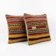 Set of 2 vintage kilim cushion covers 51x51 cm