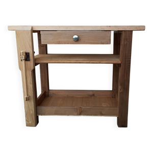 Console, établi en bois