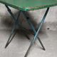 Painted metal folding table
