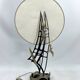 Lanciotto Galeotti, Midcentury Gold-Plated Italian Lamp by L'Originale, 197