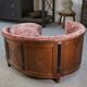 Art Deco "Kidney" sofa in mahogany veneer, 1930s