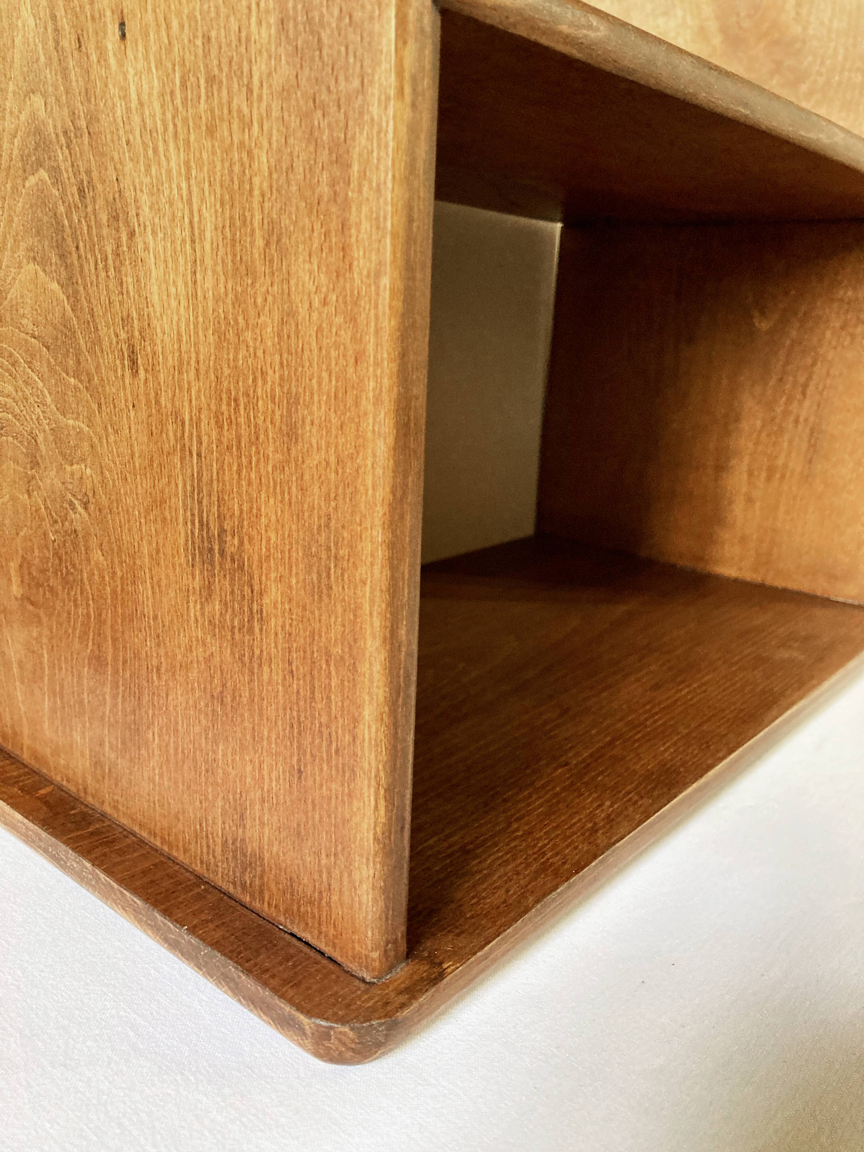 Old small solid wood shelf