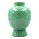 Paul Millet, Art Deco green ceramic vase, Sevres France 1930s