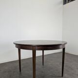 Table scandinave en palissandre avec allonge