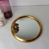 Plateau miroir laiton 1950