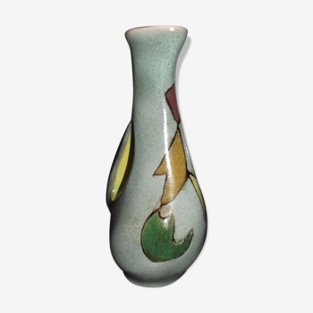 Design vase 1955 art French pottery