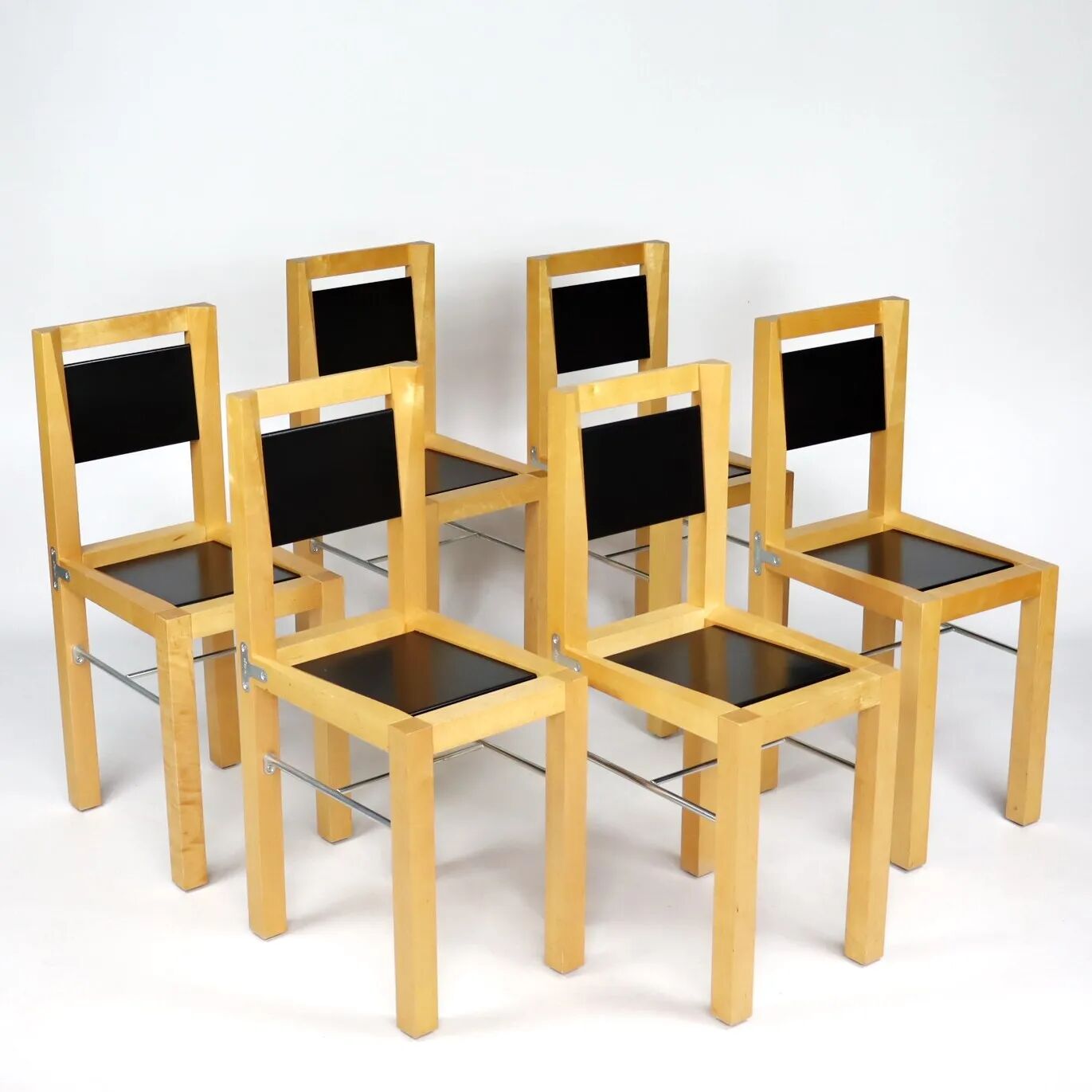 Set of 6 Bla Station chairs
