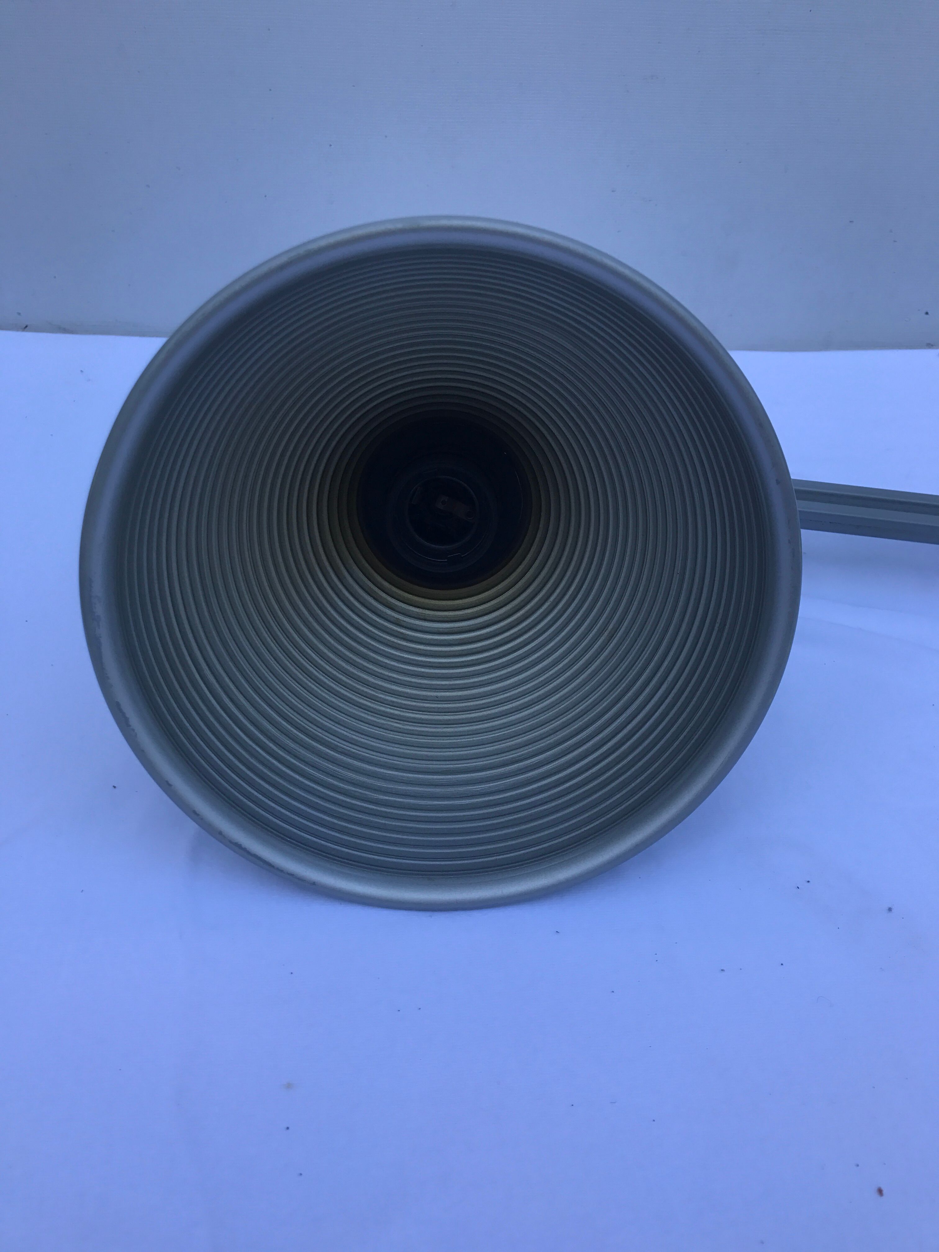 Architect articulated metal globe gray vintage 50s loft desk lamp