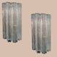 Murano glass tube tronchi sconces, 1980s, set of 2