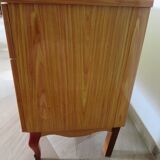 Vintage Louis XV style chest of drawers in citron wood veneer