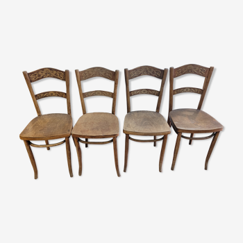 4 chaises bistrot ancienne