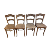 4 antique bistro chairs