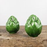 Salt shaker & pepper slurry artichoke