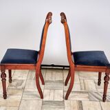 Set of 2 eclectic style chairs fameg radomsko, 1970s/80s