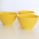 6 yellow bowls Moulin des Loups