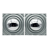 Set of 2 vintage 1990s Paul Neuhaus silver wall sconces