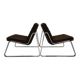 Set of two Drabert chrome lounge chairs by Gerd Lange, 1970