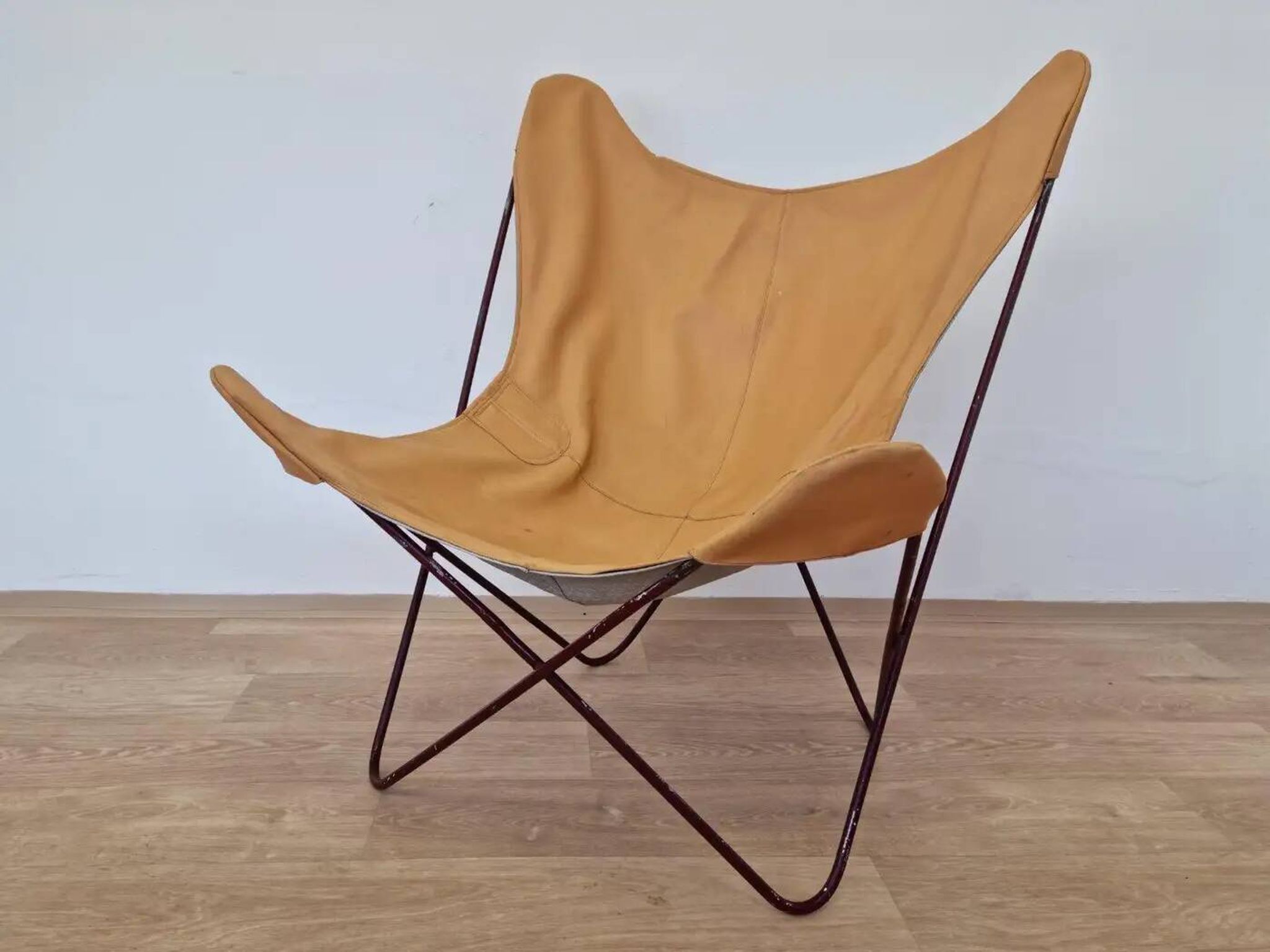 Vintage midcentury BKF Hardoy butterfly chair, 1970s